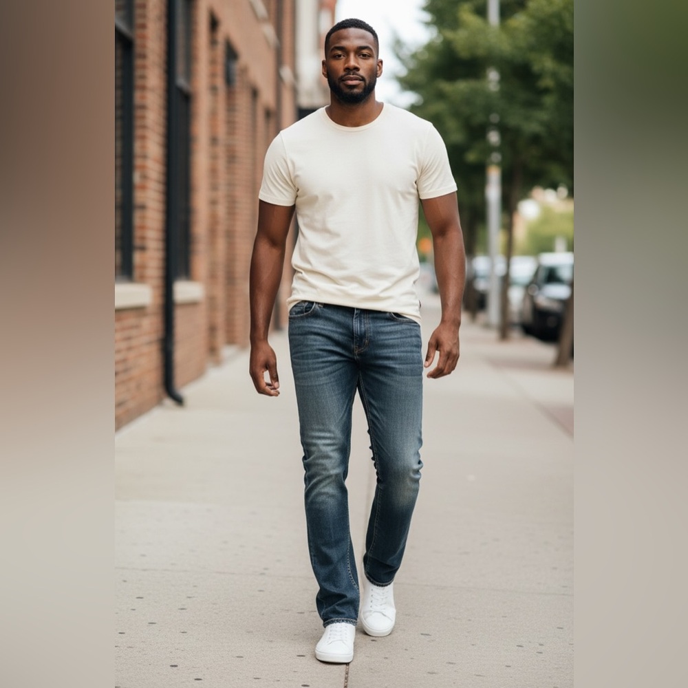Seven7 - EC - Men's Sraight Jeans in Blue